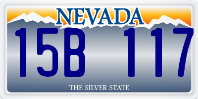NV license plate 15B117