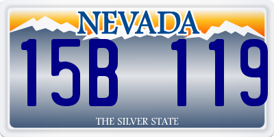 NV license plate 15B119