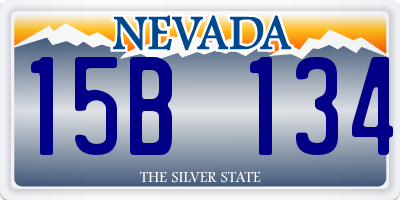 NV license plate 15B134