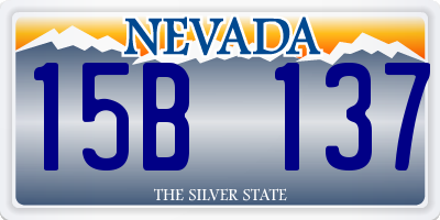 NV license plate 15B137