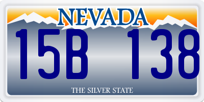 NV license plate 15B138
