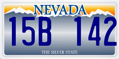 NV license plate 15B142