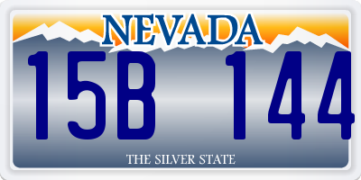 NV license plate 15B144