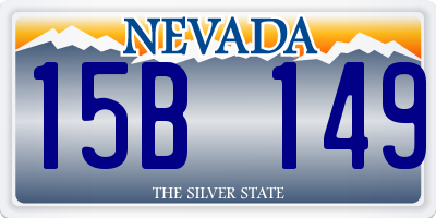 NV license plate 15B149
