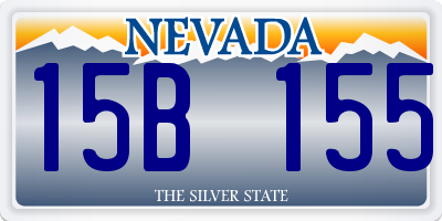 NV license plate 15B155