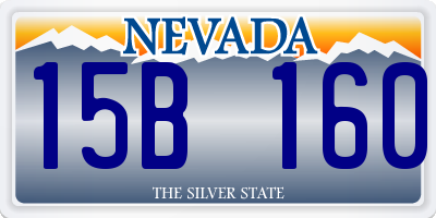 NV license plate 15B160