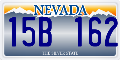 NV license plate 15B162