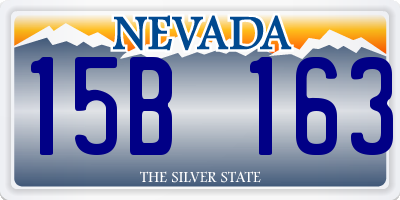 NV license plate 15B163