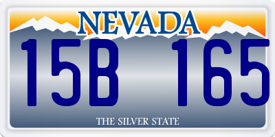 NV license plate 15B165