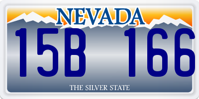 NV license plate 15B166