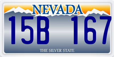 NV license plate 15B167