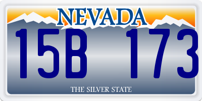 NV license plate 15B173