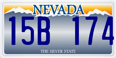 NV license plate 15B174
