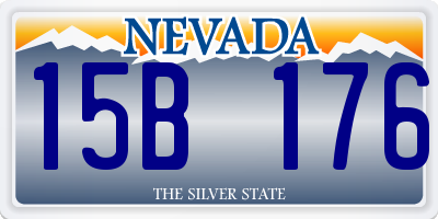 NV license plate 15B176