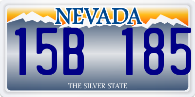 NV license plate 15B185