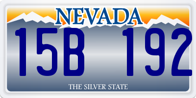 NV license plate 15B192