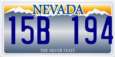 NV license plate 15B194