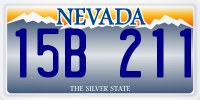 NV license plate 15B211