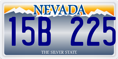 NV license plate 15B225