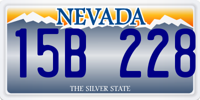 NV license plate 15B228
