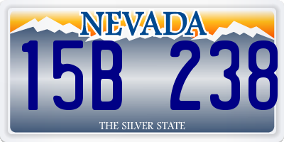 NV license plate 15B238