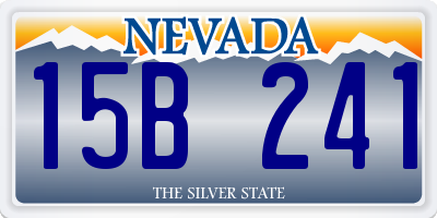 NV license plate 15B241