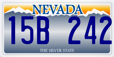 NV license plate 15B242