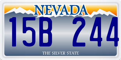 NV license plate 15B244