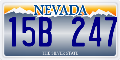 NV license plate 15B247