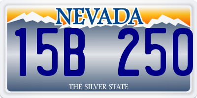 NV license plate 15B250