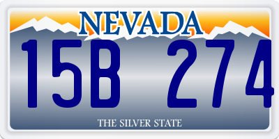 NV license plate 15B274