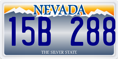 NV license plate 15B288
