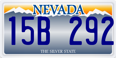 NV license plate 15B292