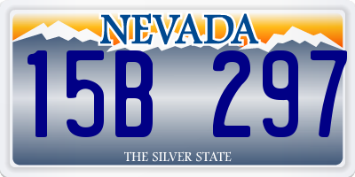 NV license plate 15B297