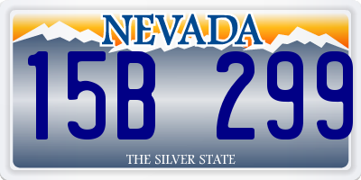 NV license plate 15B299