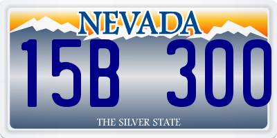 NV license plate 15B300