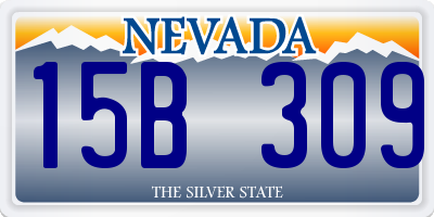 NV license plate 15B309