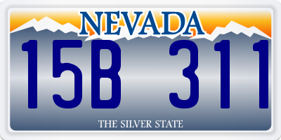 NV license plate 15B311