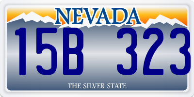 NV license plate 15B323