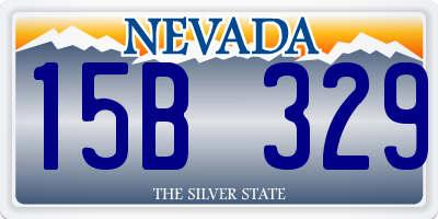 NV license plate 15B329