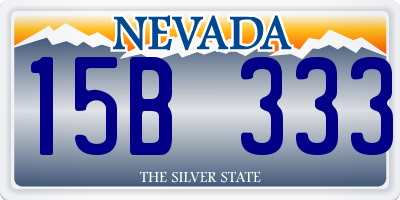 NV license plate 15B333