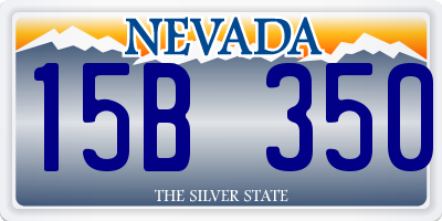 NV license plate 15B350