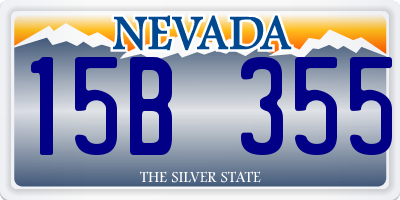 NV license plate 15B355