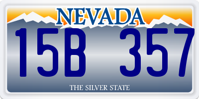 NV license plate 15B357