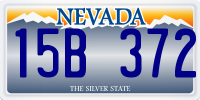 NV license plate 15B372