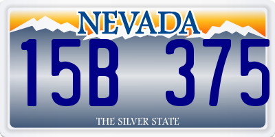 NV license plate 15B375