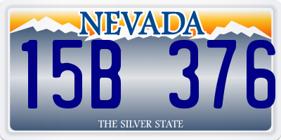 NV license plate 15B376