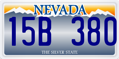 NV license plate 15B380