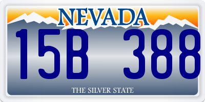 NV license plate 15B388
