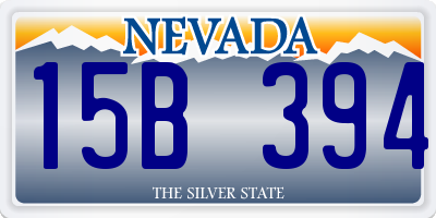 NV license plate 15B394